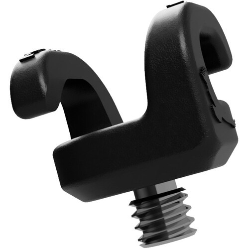 Kondor Blue Mondo Ties Cable Management Clips - 5 Pack Black Cable Organizers for Home Office, Studio & Gaming Setup - Secure Cord Holders for Desk, TV, Computer Wires & Headphone Cables