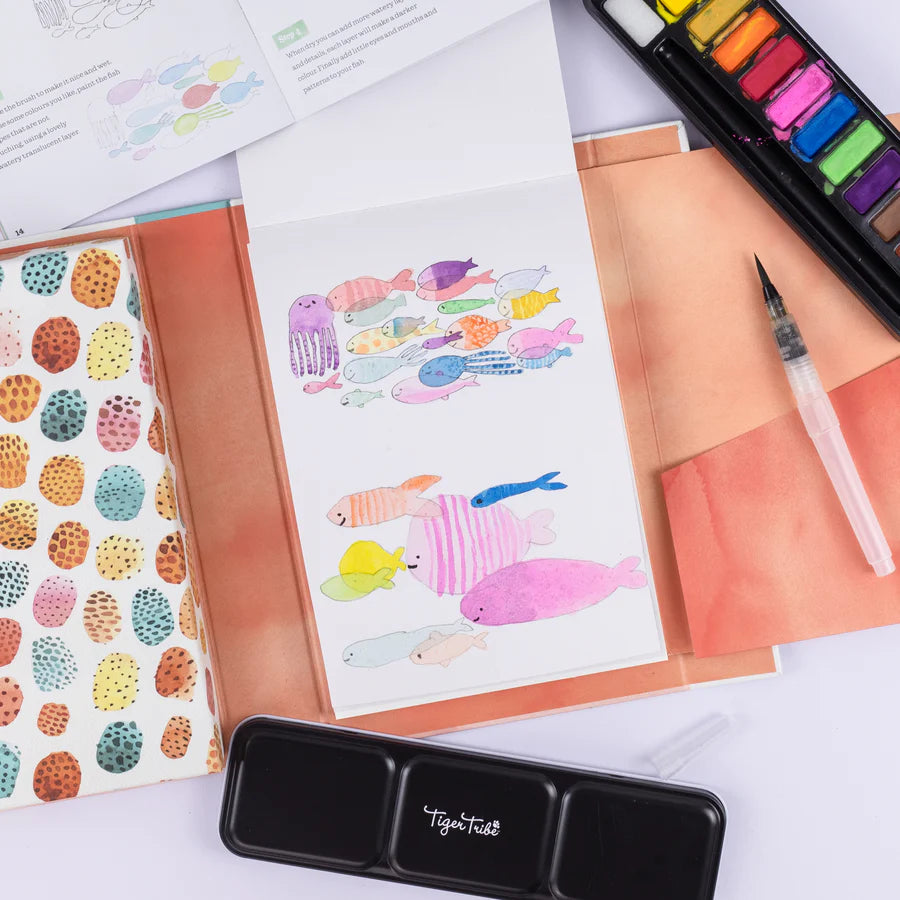 Watercolor Painting Kit for Kids - Learn to Paint Animals Step by Step | Fun Art Activity Set for Children | Perfect for Birthday Gifts & Creative Play