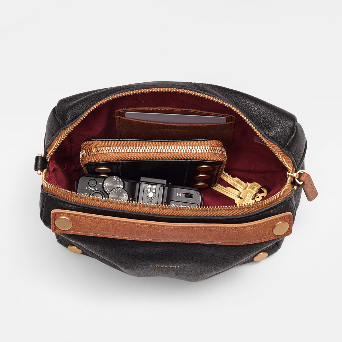 Evan Crossbody Bag for Women - North End Brushed Gold Small Shoulder Purse - Perfect for Everyday Use, Travel, and Shopping