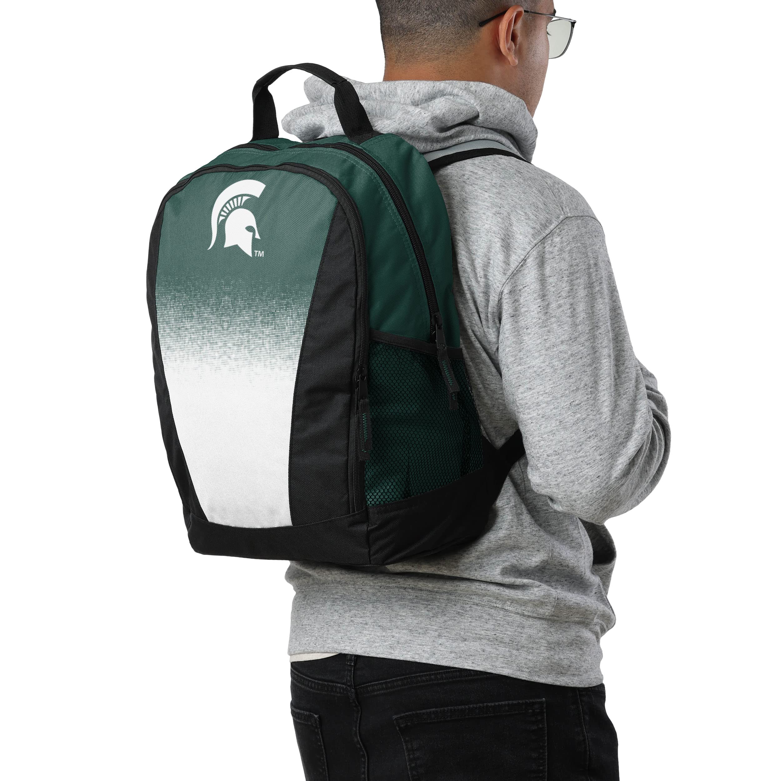 FOCO NCAA College Team Logo Gradient Print Primetime Backpack - Durable School & Travel Backpack for Students, Fans & Sports Enthusiasts - Perfect for Campus, Gym & Game Day