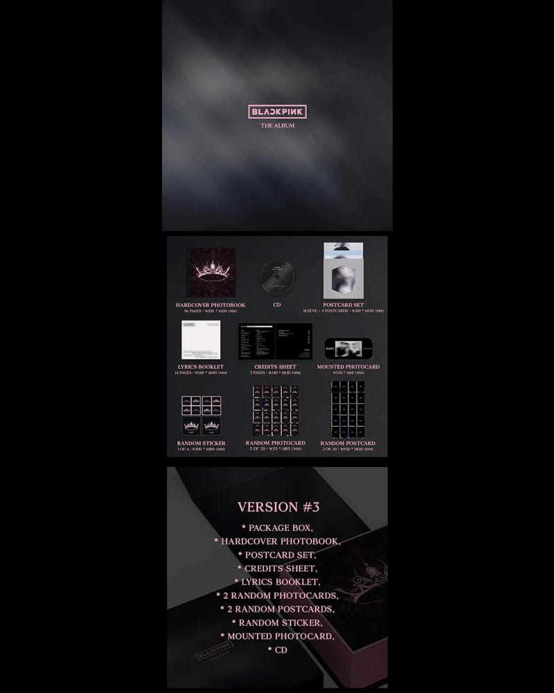 BLACKPINK 1st Full Album [THE ALBUM] - 4 Exclusive Versions (Limited Edition K-Pop CD) | Perfect for K-Pop Collectors & Music Lovers | Great Gift for BLINKs & K-Pop Fans