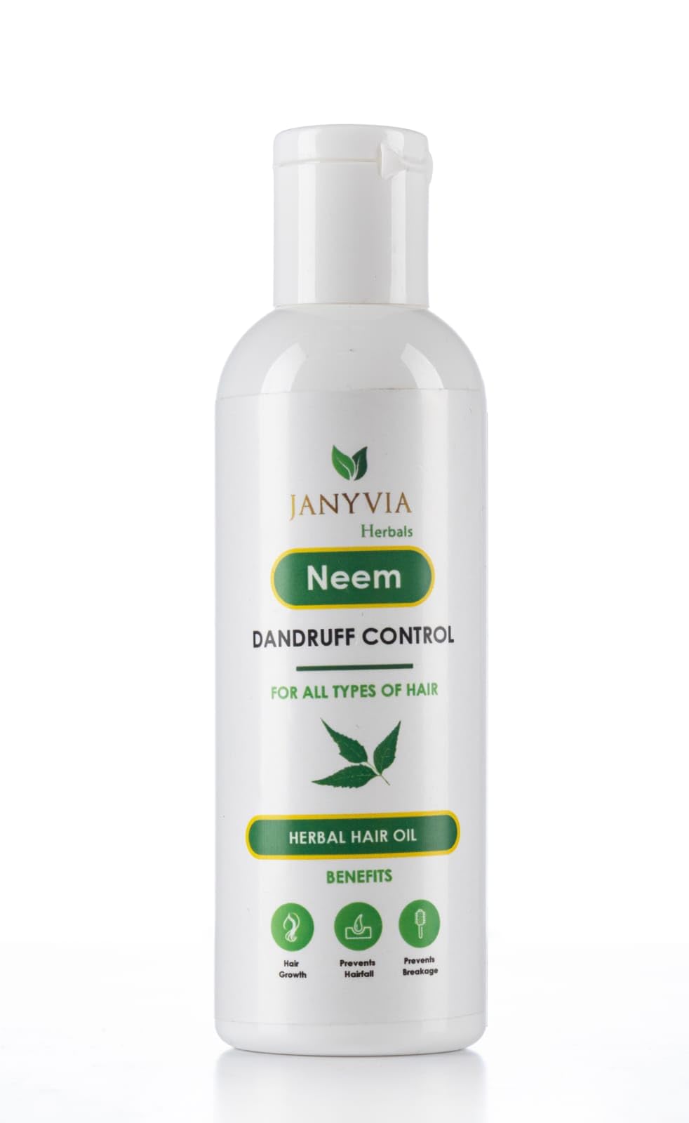 Janyvia Neem Herbal Hair Oil - 100ml for Hair Fall Control, Dandruff Treatment & Scalp Care | Natural Hair Growth Solution for Dry, Damaged Hair | Perfect for Daily Use & Hair Massage Therapy