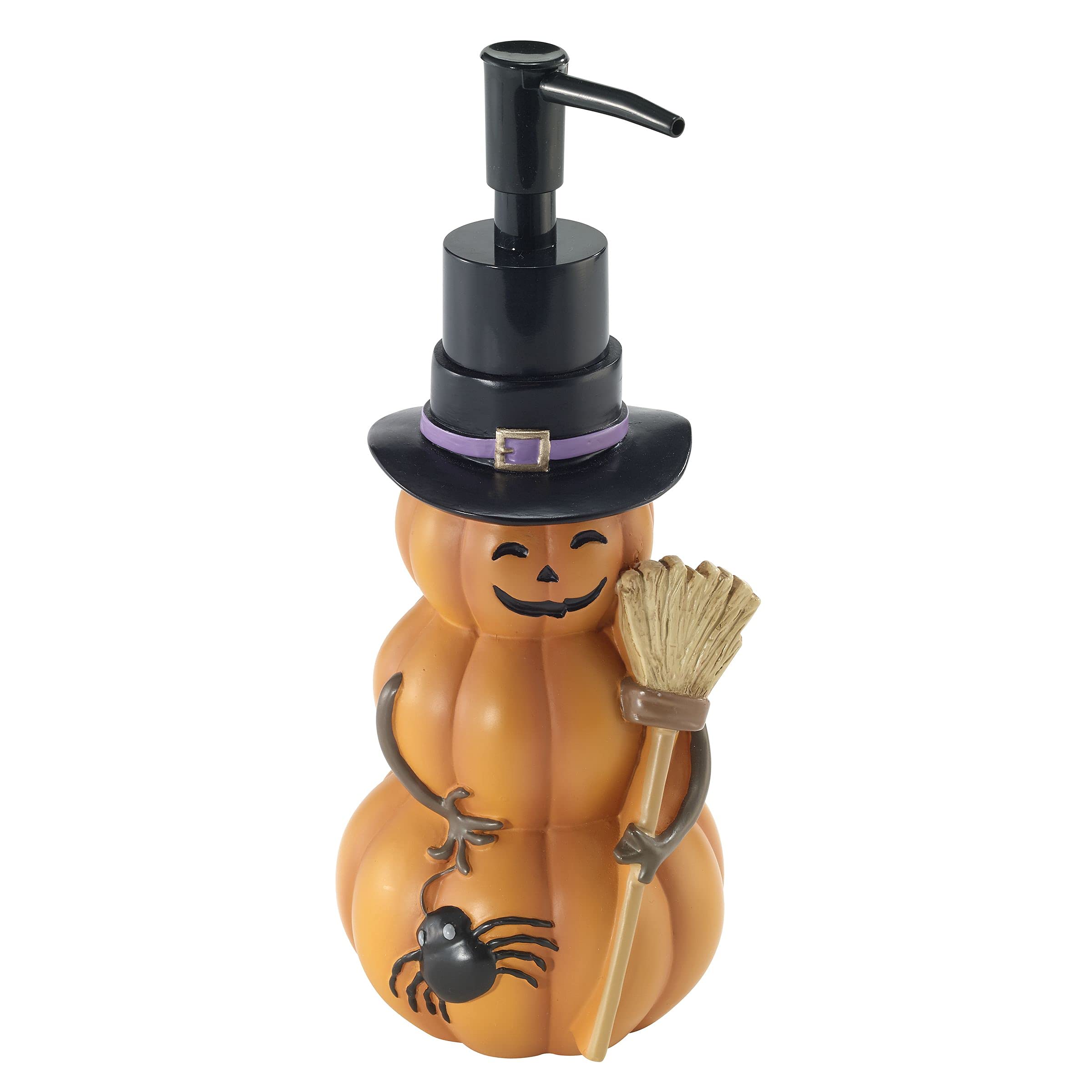 Avanti Linens Soap Dispenser & Lotion Pump - Elegant Guest Bathroom Essentials, Halloween Home Decor for Spooky Themed Parties & Seasonal Decorating