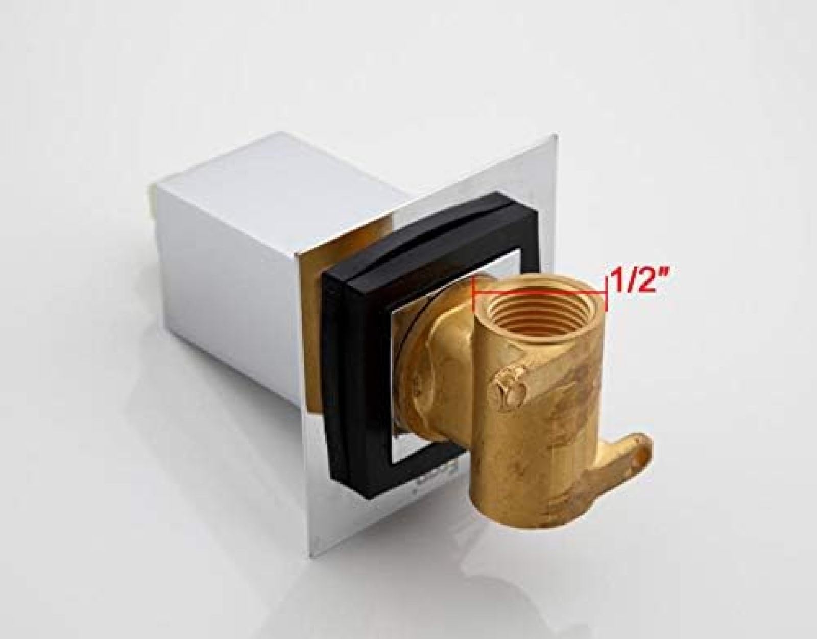 Premium Brass Kitchen Faucet with Square Shower Spray - Hot & Cold Water Mixer Tap for Hygienic Muslim Washing - Perfect for Modern Homes, Restaurants, and Halal Food Preparation Areas