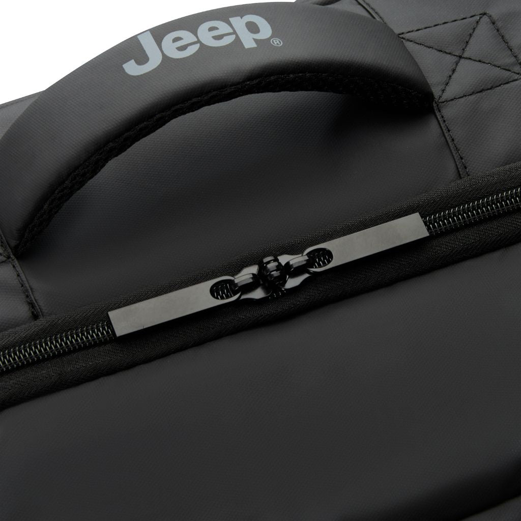 Jeep Carry On Lightweight Travel Backpack - Water-Resistant Grey Drizzle Hiking Backpack for Outdoor Adventures, Commuting & Air Travel
