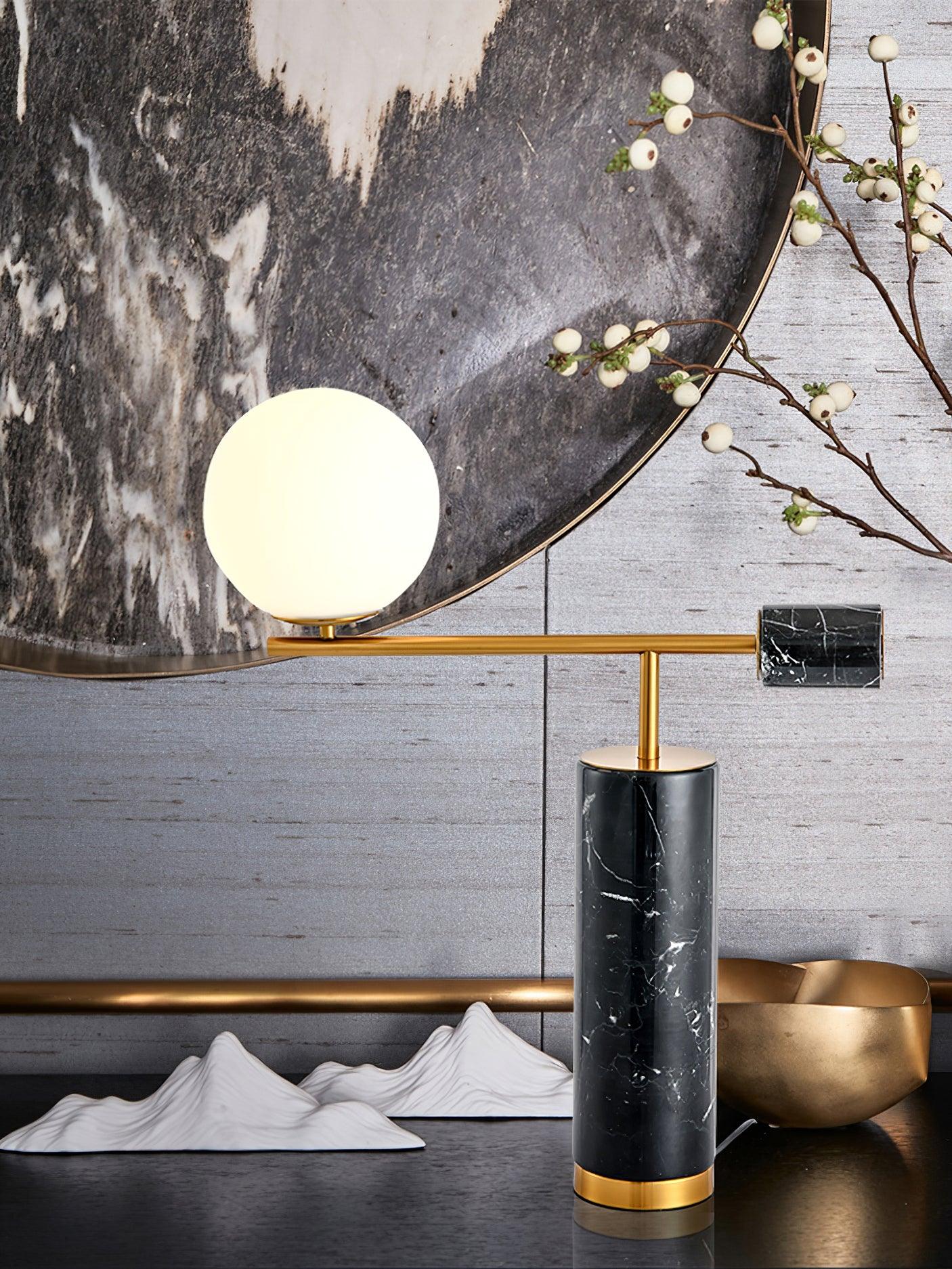 Bendik Modern Ceramic Table Lamp for Home Office - Elegant Desk Light with Adjustable Brightness, Perfect for Reading, Studying, and Workspace Decor