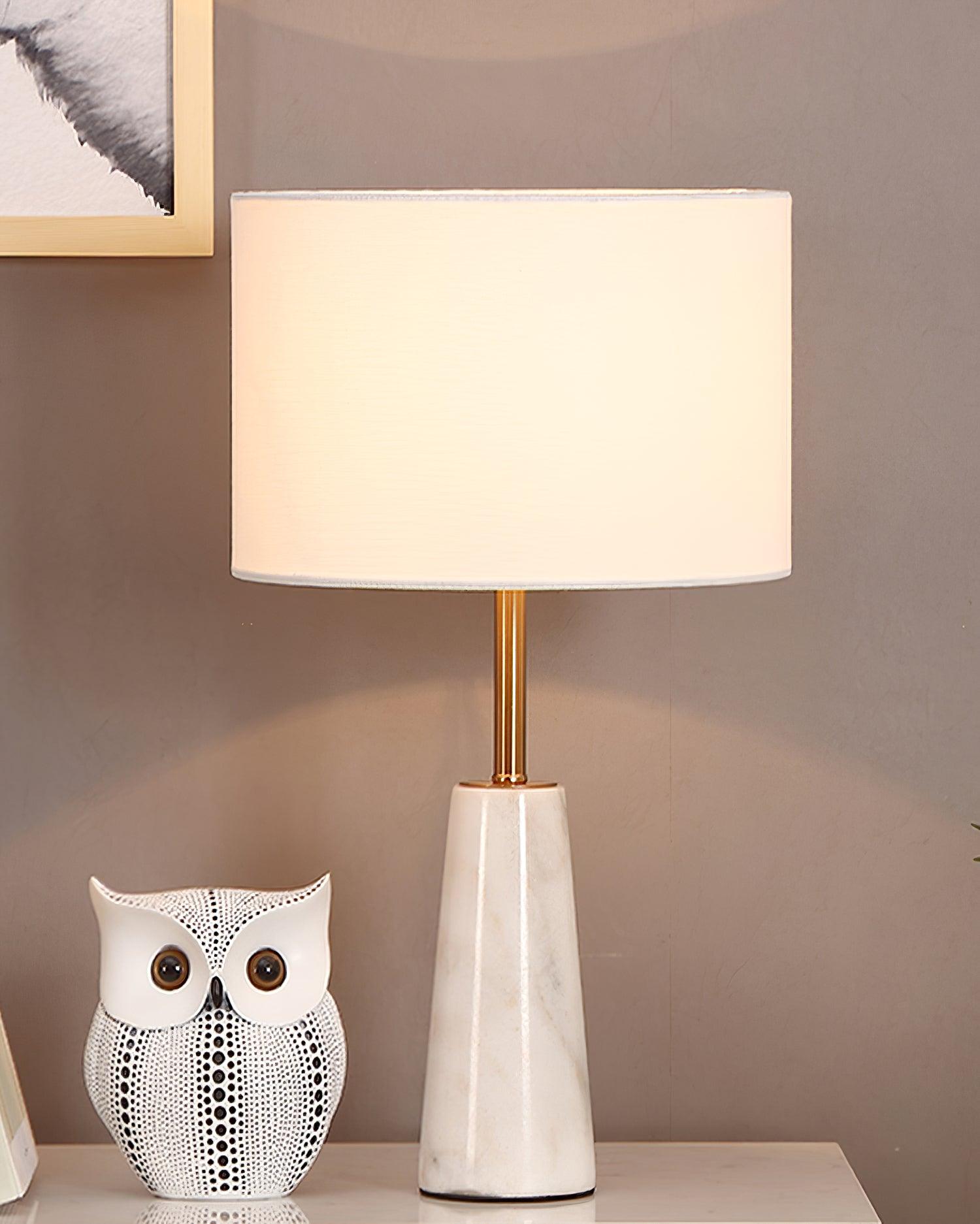 Norrington Modern Table Lamp - LED Bedside Lamp with USB Port & Touch Control, Warm White Light for Bedroom, Living Room, Office & Study Desk