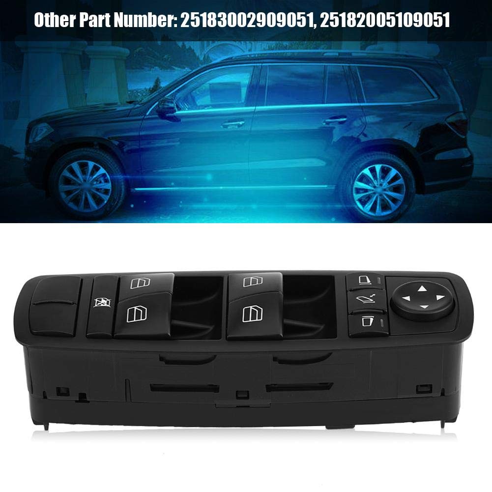 Aramox Power Window Master Control Switch Compatible with Mercedes-Benz ML350 2006-2011 - Driver Side Window Switch Replacement for Smooth Operation & Easy Installation