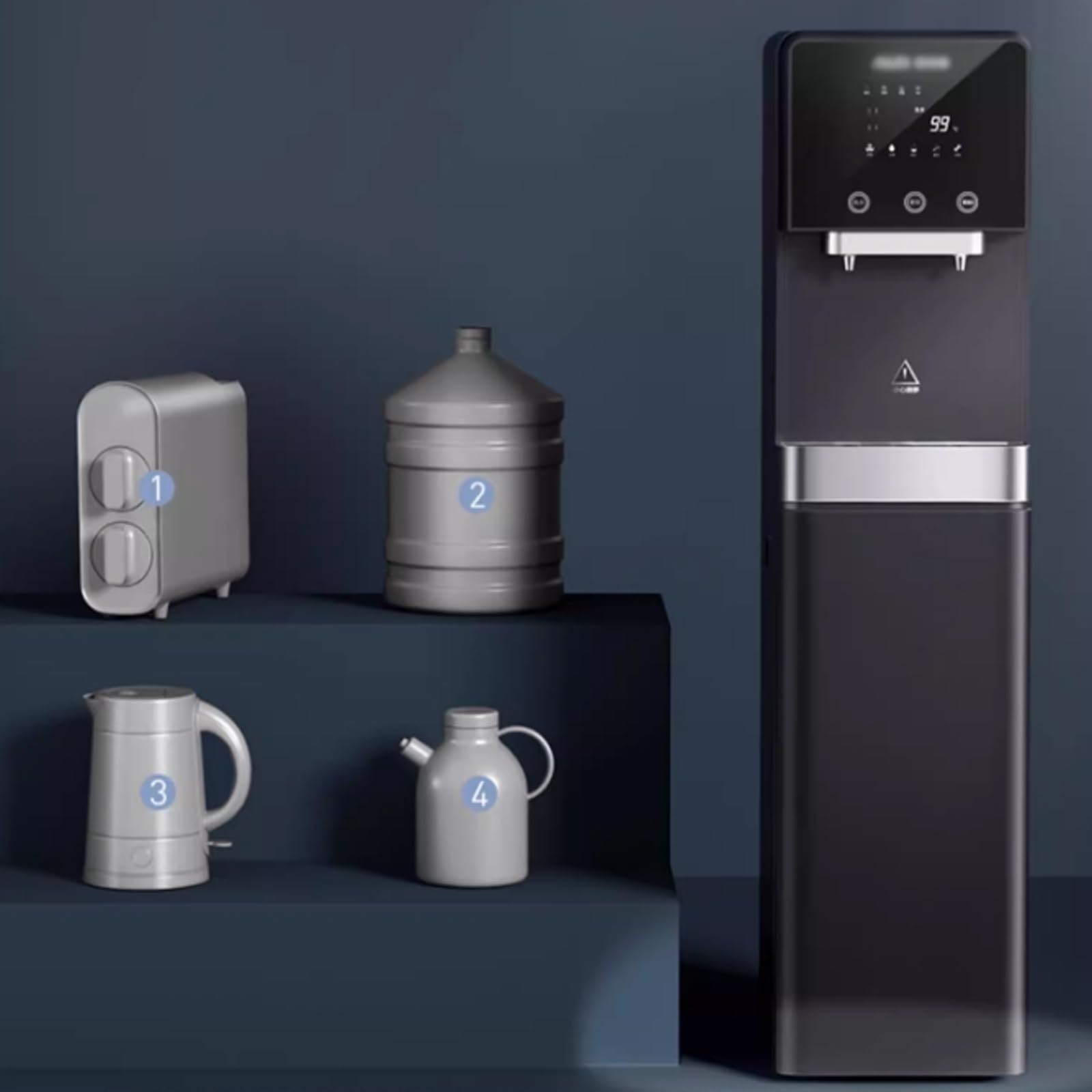 Instant Hot & Cold Water Dispenser for Home & Office - Desktop Water Purifier with Quick Heating Technology - Perfect for Coffee, Tea, and Instant Meals