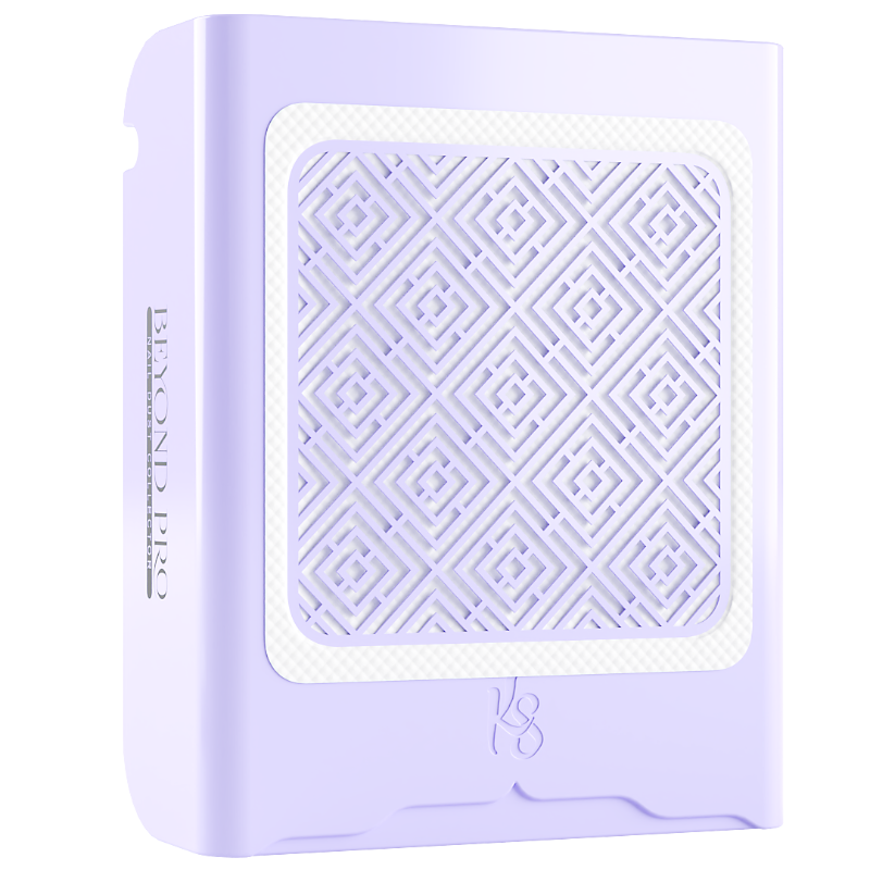 Beyond Pro Nail Dust Collector - Purple | Professional Nail Salon Dust Extractor for Manicure & Pedicure | Perfect for Home & Salon Use