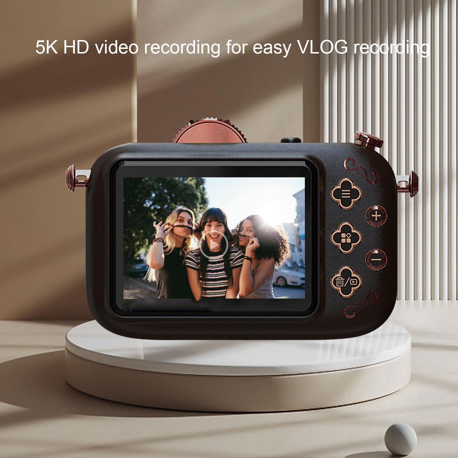 5K 96MP Digital Camera for Vlogging - 50X Digital Zoom, 3.5
