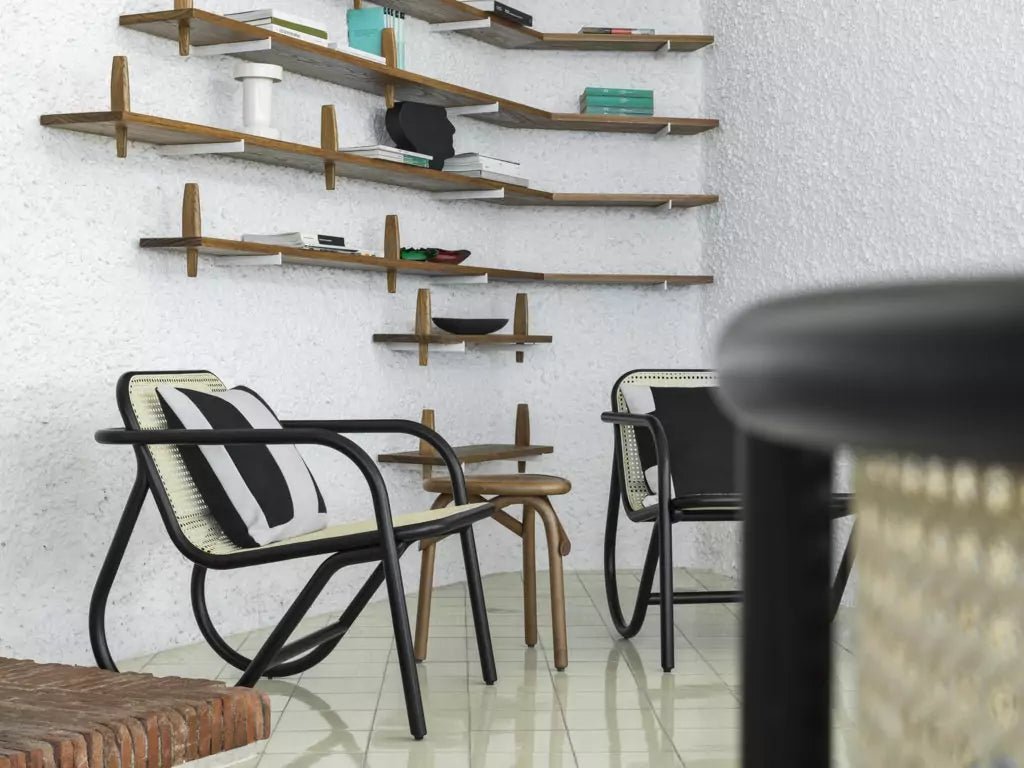 GTV No. 200 Bentwood Lounge Chair - Mid Century Modern Wooden Accent Chair for Living Room, Bedroom, or Office - Perfect for Relaxing, Reading, and Adding Stylish Comfort to Your Home Decor
