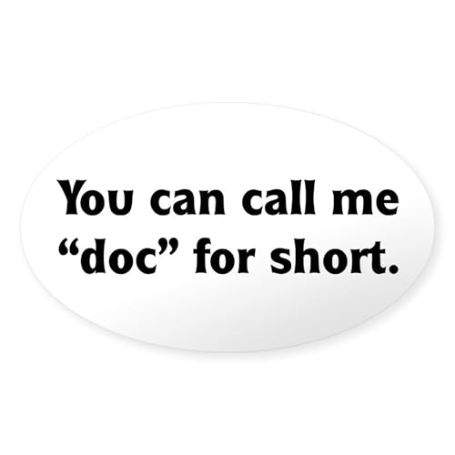 Clear - Phd, Medical Graduation Oval Sticker