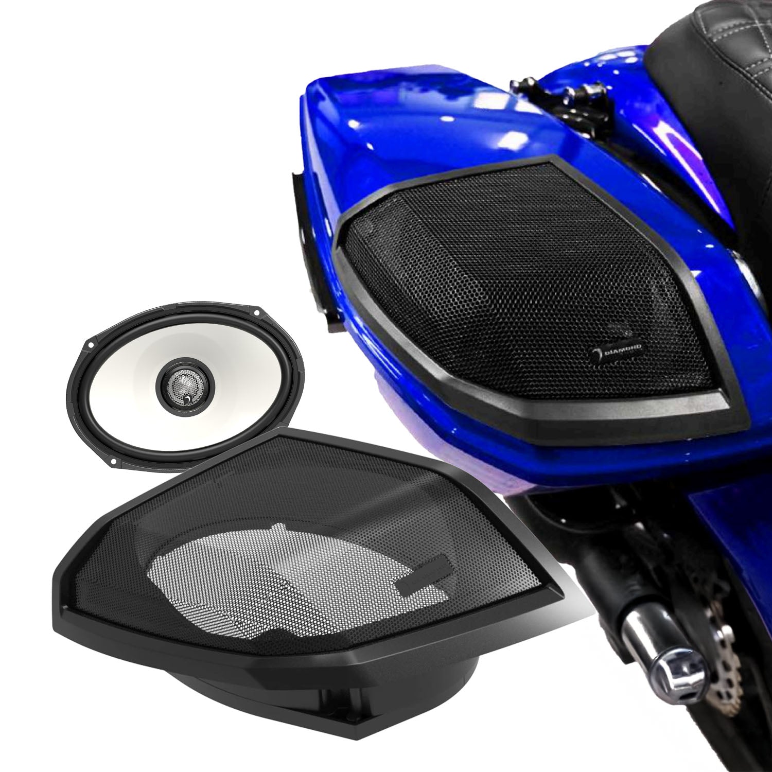 2024 Harley Davidson Cut In Lid Kit with HXM69F4 Speakers - Premium Motorcycle Audio Upgrade for Touring & Cruiser Bikes - Perfect for Long Rides & Road Trips