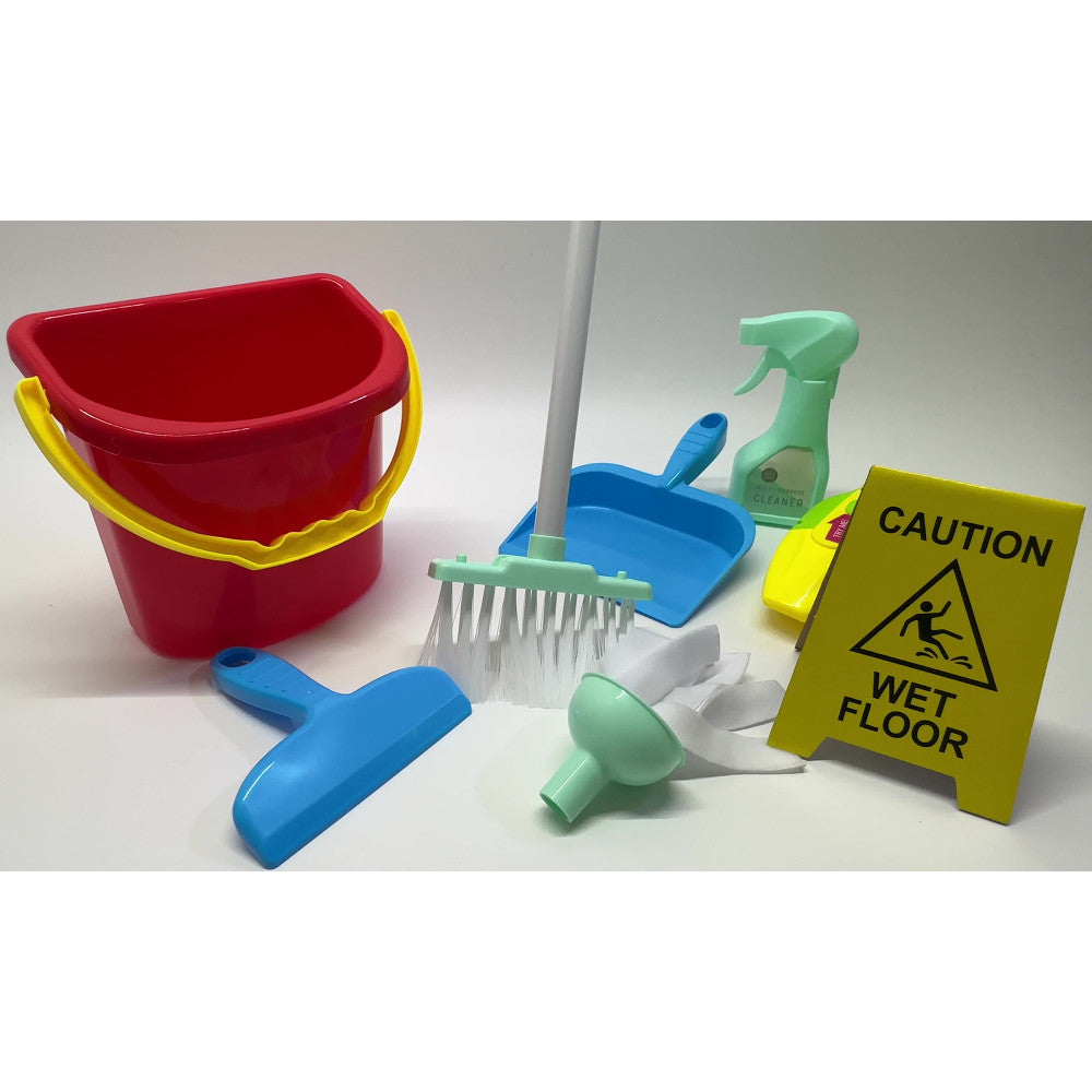 Boley 8-Piece Toy Cleaning Set for Kids Ages 3+ | Pretend Play Housekeeping Toys | Educational Role Play for Toddlers | Perfect for Indoor Play, Preschool Learning & Imaginative Playtime