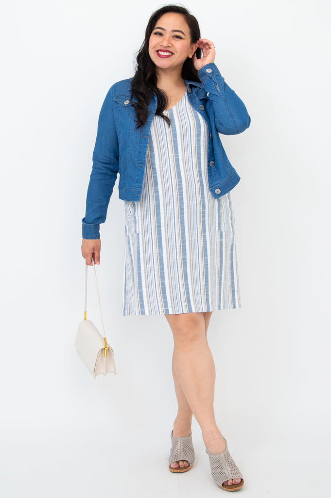 Colleen Jacket - Women's Tencel Denim Jacket for Spring & Fall | Lightweight, Breathable & Stylish Outerwear for Casual Wear, Office & Weekend Outings