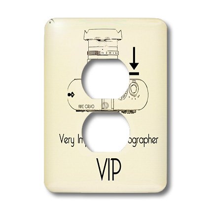 3dRose VIP Very Important Photographer Outlet Cover - Premium Camera Bag Accessory for Professional Photographers - Perfect for Studio, Travel & Outdoor Photography