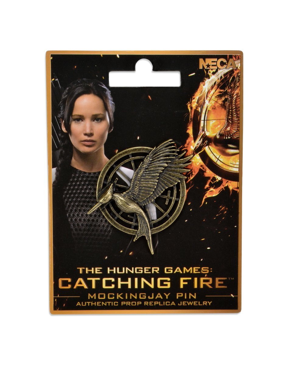NECA The Hunger Games: Catching Fire Mockingjay Pin Prop Replica - Collectible Memorabilia for Fans and Cosplay Enthusiasts
