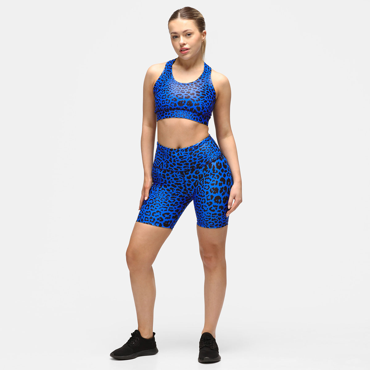 Cobalt Cat Running Shorts for Women - Lightweight, Breathable & Quick-Dry Athletic Shorts - Perfect for Running, Gym Workouts & Yoga | High Waist Comfort Fit