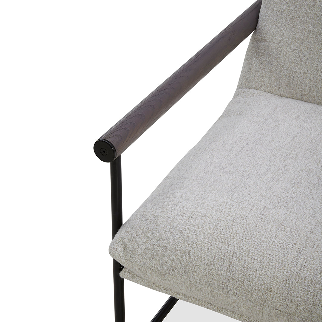 Nate Accent Chair - Modern Upholstered Lounge Chair for Living Room, Bedroom, Office - Comfortable & Stylish Home Decor Furniture for Relaxing and Reading