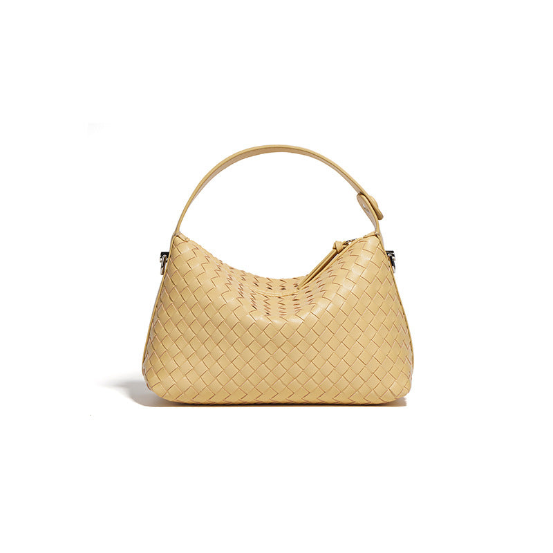 Stylish Woven Everyday Tote Bag for Women - Lightweight & Durable Handbag for Work, Shopping & Beach Outings