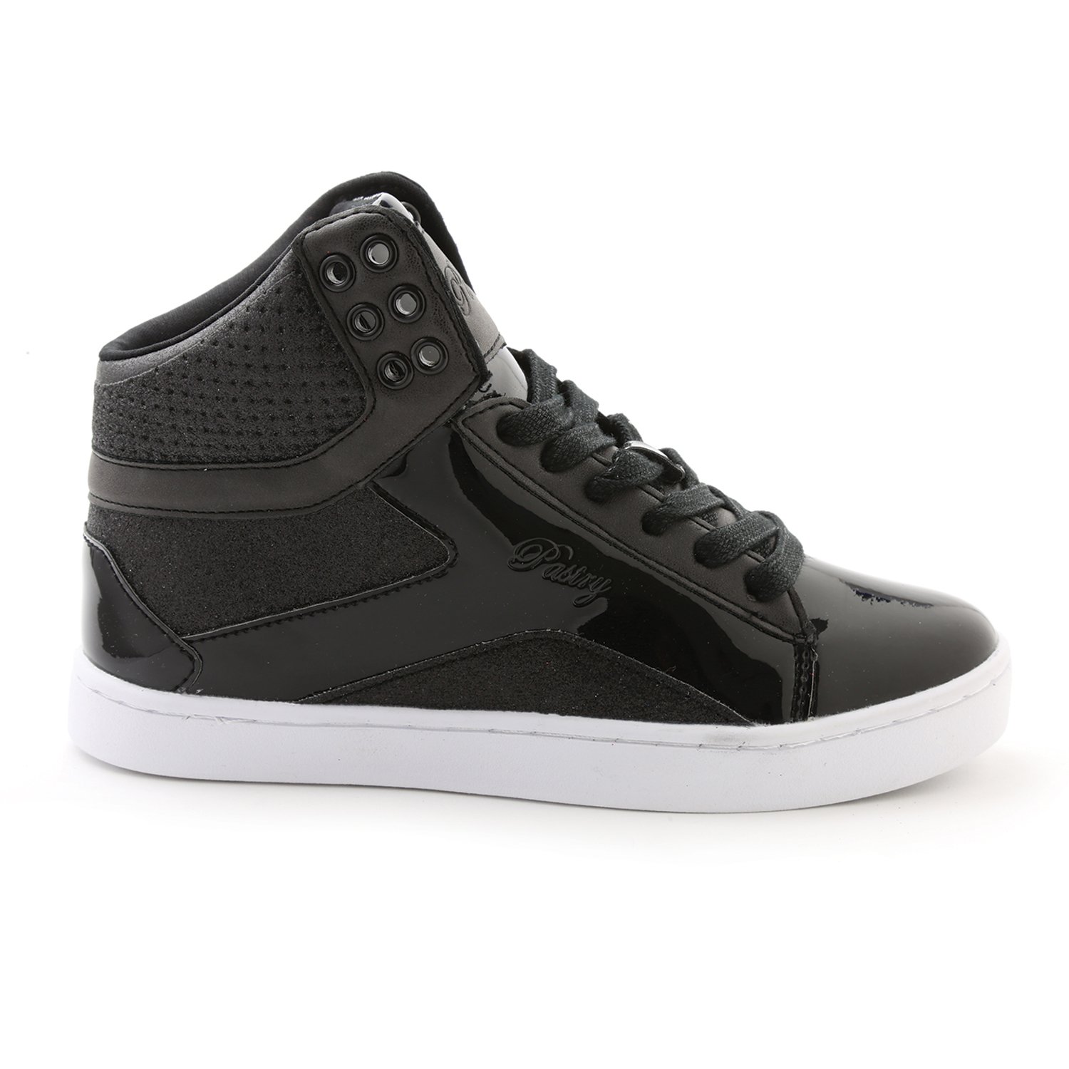 Women's Glitter High-Top Sneakers - Fashionable Pastry Pop Tart Dance Shoes for Performance & Casual Wear | Perfect for Dance Classes, Parties & Everyday Style