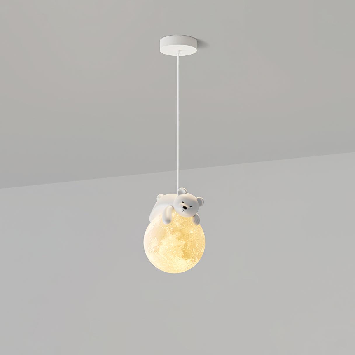 Animal Sleeping Pendant Lamp - Cute Animal-Shaped Night Light for Nursery, Kids Room & Bedroom Decor - Perfect for Creating a Cozy and Dreamy Atmosphere