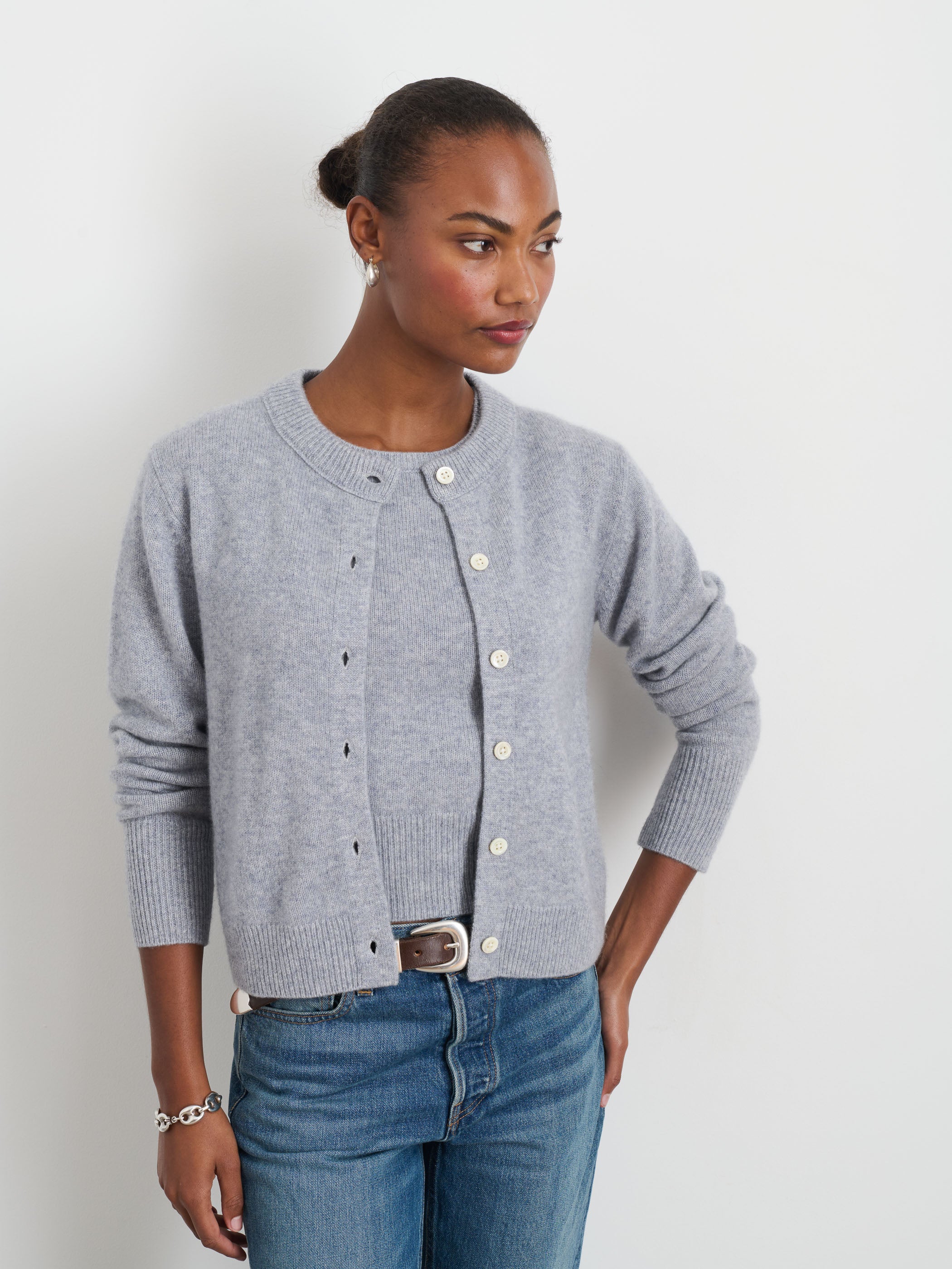 Luxury Cashmere Cardigan for Women - Soft & Warm Lucie Knit Sweater - Perfect for Fall, Winter & Cozy Evenings at Home