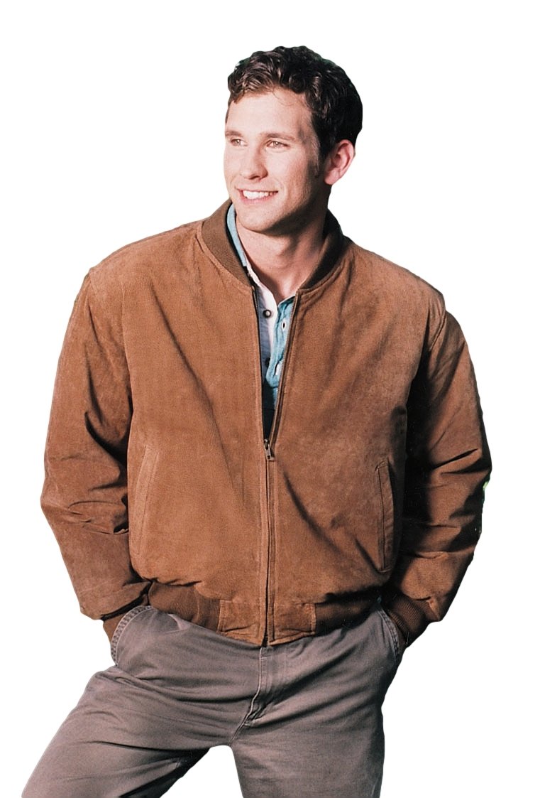 REED Men's Suede Leather Baseball Jacket - Vintage Style Imported Outerwear for Casual Wear & Outdoor Activities