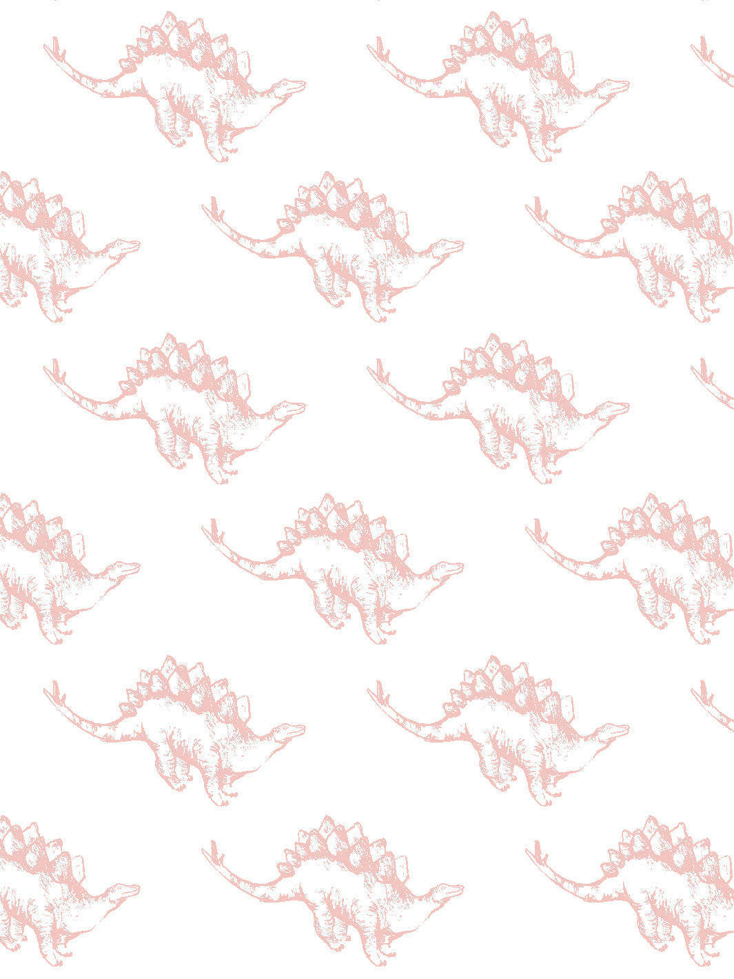 Dinos Pink Wallpaper by Tea Collection - Kids Room Decor, Nursery Wallpaper, Dinosaur Themed Bedroom Design