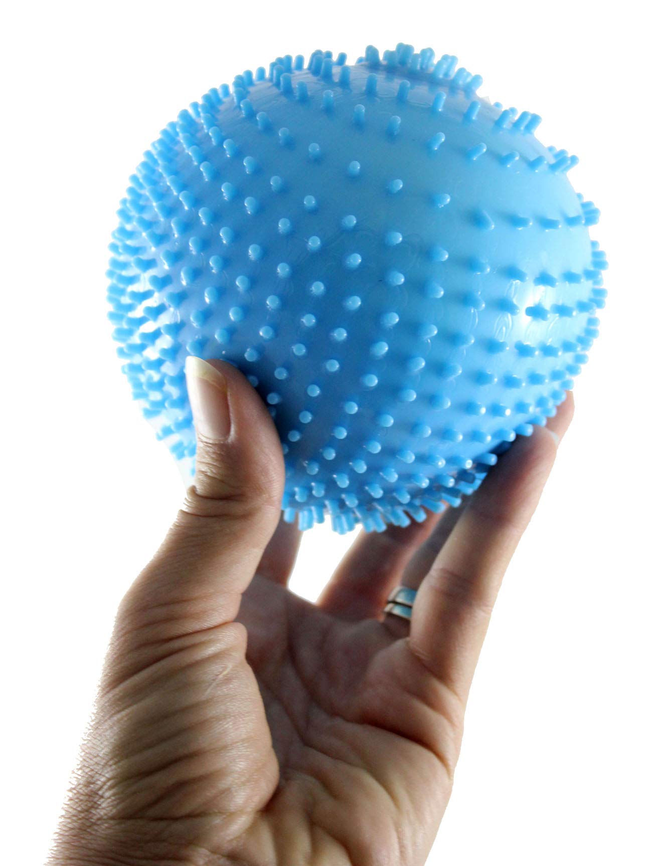 Curious Minds Busy Bags 1 Jumbo Nubby Bumpy Stretch Squishy Ball - Sensory Stress Relief Squeeze Toy for Kids & Adults (Random Color) - Perfect for Anxiety Relief, Occupational Therapy & Classroom Fidget Tools