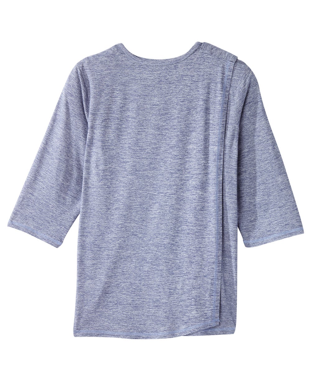 Women's Open Back Workout Top - Breathable Crew Neck Fitness Shirt for Yoga, Running & Gym