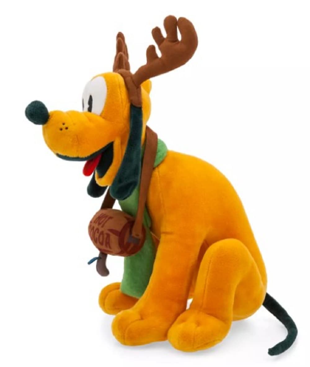 Disney Pluto Holiday Scented Plush Stuffed Animal - 10.5 Inch Soft Toy for Christmas Decor, Gifts & Kids Room Decorations