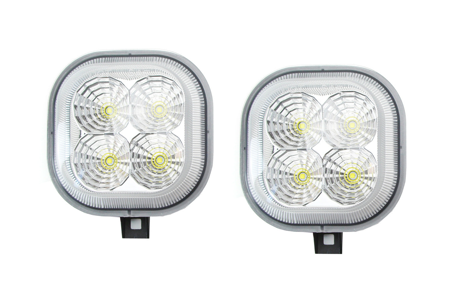 40W CREE LED Fog Light Kit - Clear Lens White for Ford F-250 F-350 F-450 & Excursion - High Visibility Off-Road Driving & Nighttime Safety