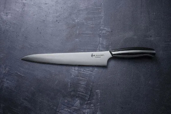 Nagomi Professional 8-inch Slicing Knife - Ultra Sharp Japanese Steel Blade for Meat, Fish & Sushi - Perfect for Home Chefs & Professional Kitchens