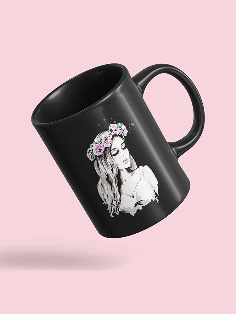 Smartprints Rose Wreath Coffee Mug - Elegant Floral Design Ceramic Cup for Women & Men - Perfect for Home, Office, Tea & Coffee Lovers Gift