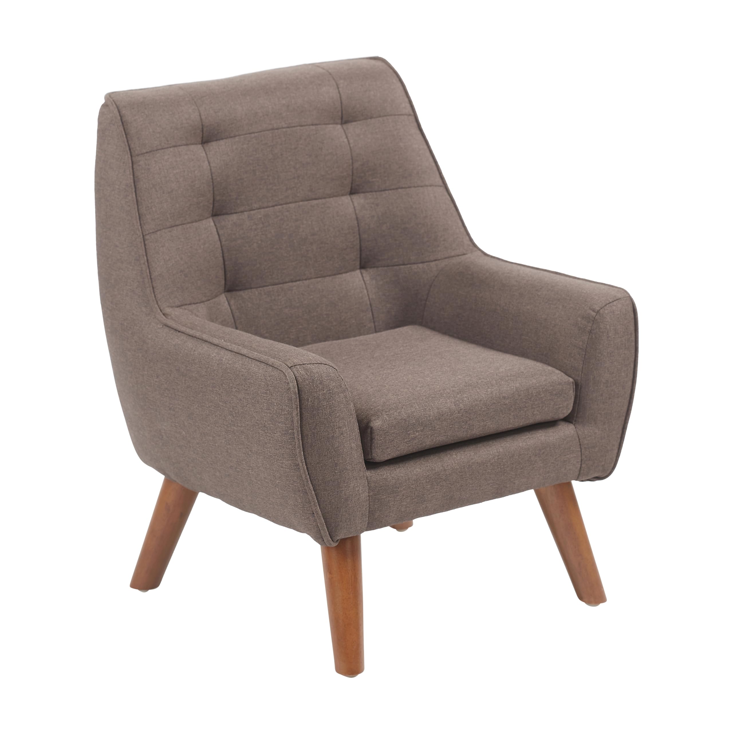 ECR4Kids Ezra Accent Chair for Kids - Modern Raisin-Colored Children's Furniture - Perfect for Bedrooms, Playrooms & Reading Nooks
