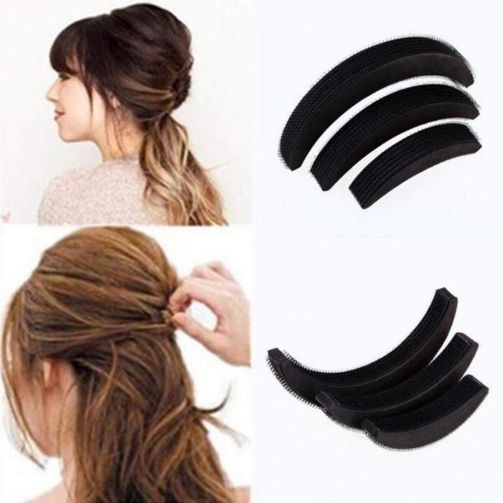 Banana Bumpits & Oval Hair Volumizer Set - 5 Piece Hair Styling Accessories (3 Banana Bumpits + 2 Oval Puff) for Updos, Ponytails & Volume Boost - Perfect for Weddings, Parties & Everyday Hairstyles