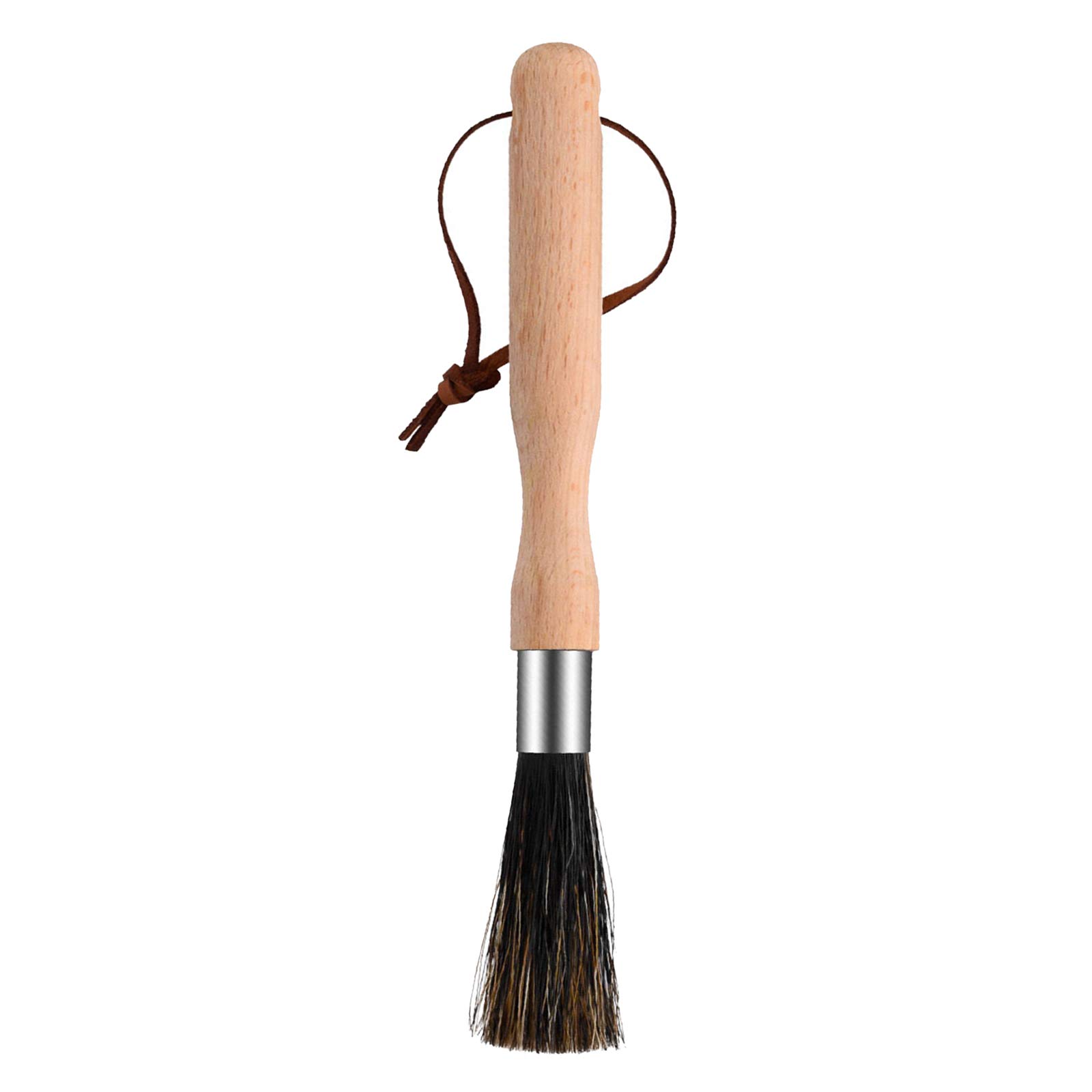 Baoblaze Professional Coffee Grinder Brush with Wooden Handle & Lanyard - Espresso Machine & Pasta Maker Cleaning Tool | Perfect for Baristas & Home Coffee Enthusiasts