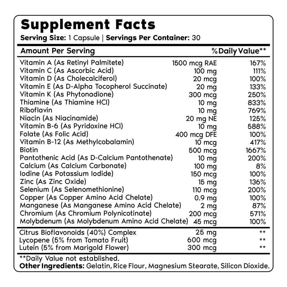 Primal Harvest Multivitamin, Greens & Probiotics Supplement - Daily Nutrition, Energy & Gut Health Support - Morning Essentials 3-Pack for Busy Professionals & Active Lifestyles