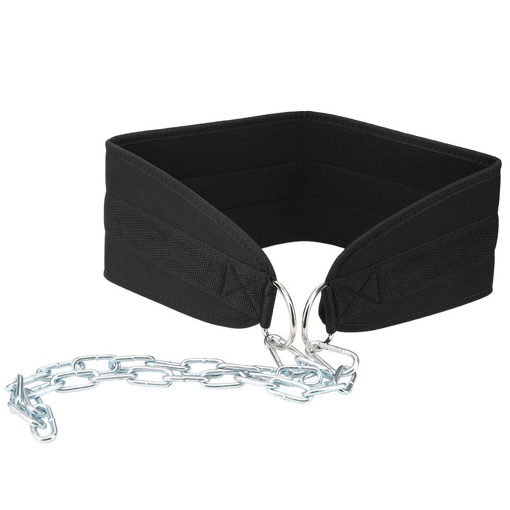 POCREATION Weighted Dip Belt for Strength Training - Adjustable Lifting Belt for Gym & Home Workouts - Perfect for Pull-Ups, Dips & Bodyweight Exercises