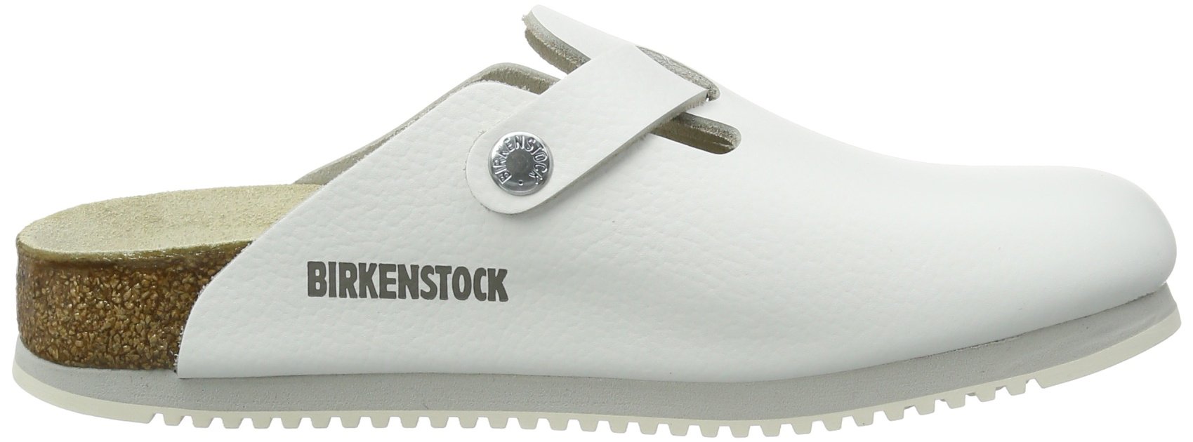 Birkenstock Women's Boston Soft Footbed Clogs - Iron Oil Leather Narrow Fit (EU 36) | Comfortable Slip-On Shoes for Nurses, Chefs & Home Use
