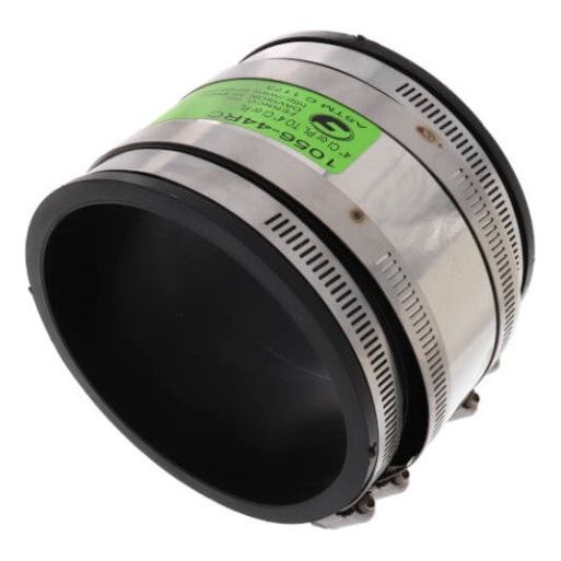 Fernco 1056 44RC 4x4 Strong Back PVC Shielded Coupling - Connects Cast Iron, PVC, Copper, Steel or Lead Pipes - Ideal for Plumbing Repairs, Drainage Systems & DIY Projects