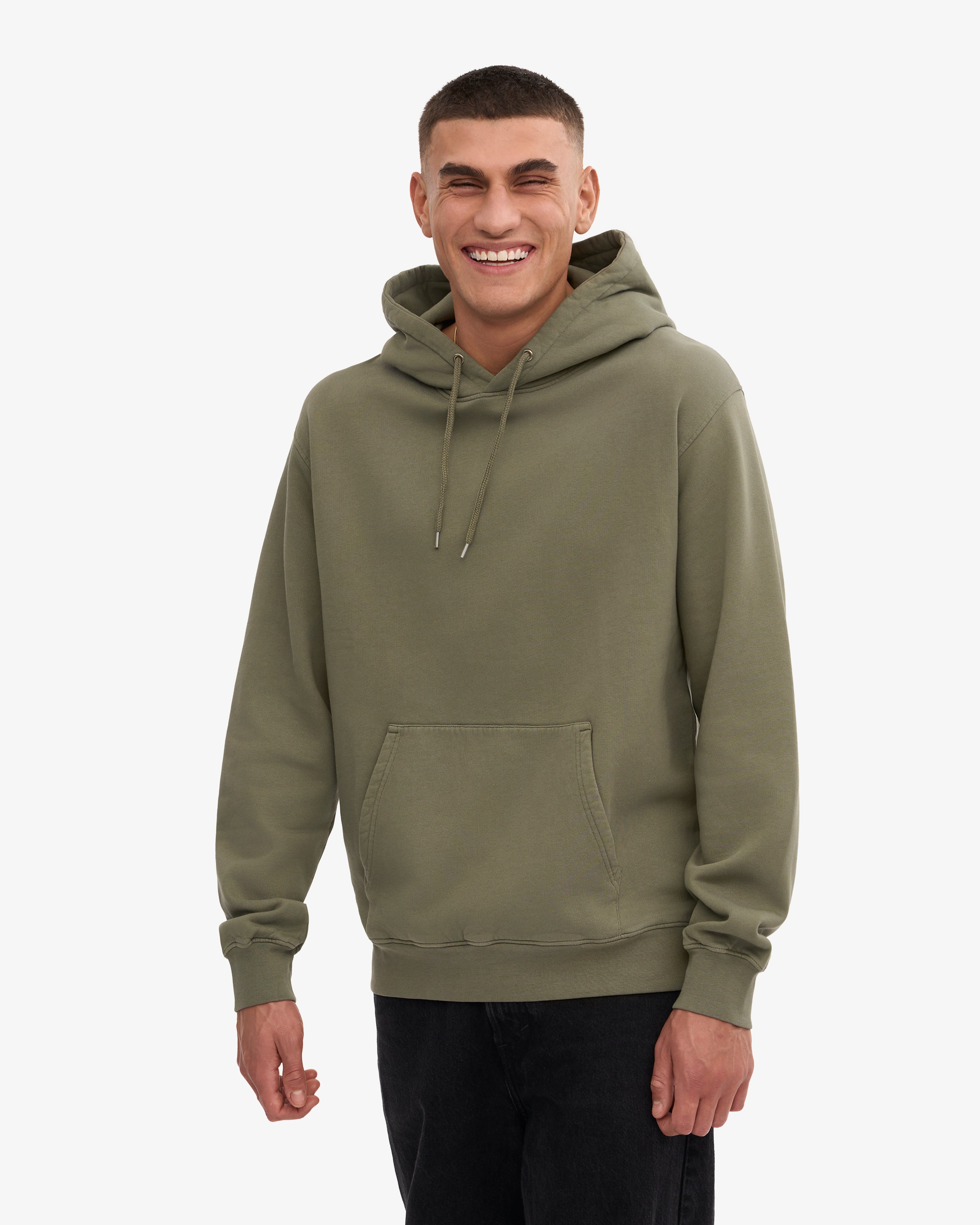 Classic Organic Cotton Hoodie - Dusty Olive Green | Eco-Friendly & Comfortable Pullover for Men & Women | Perfect for Casual Wear, Outdoor Activities & Loungewear