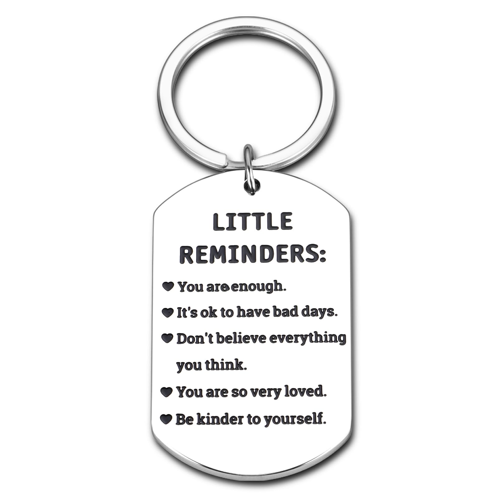 You Are Enough Keychain - Inspirational Mental Health Gift for Women & Teens - Perfect for Back to School & Daily Motivation