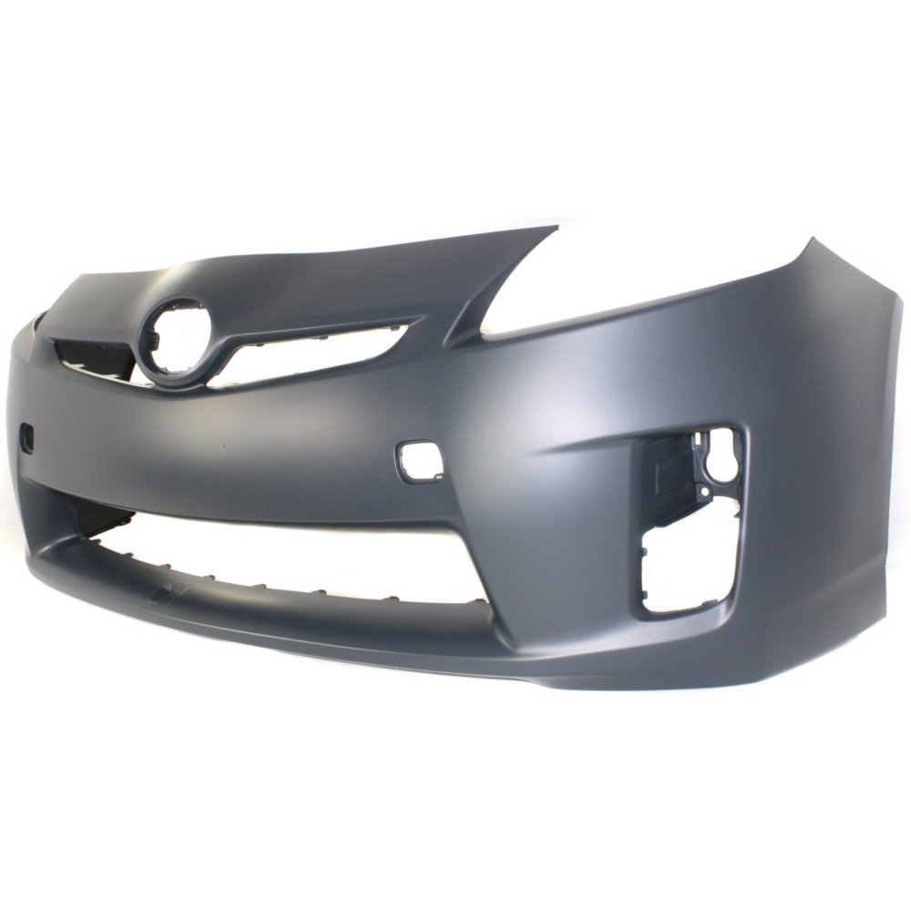 Evan Fischer Front Bumper Cover Compatible with 2010-2011 Toyota Prius | Primed Replacement for Halogen Headlight Models | TO1000359 | Perfect for Accident Repair & Car Restoration Projects