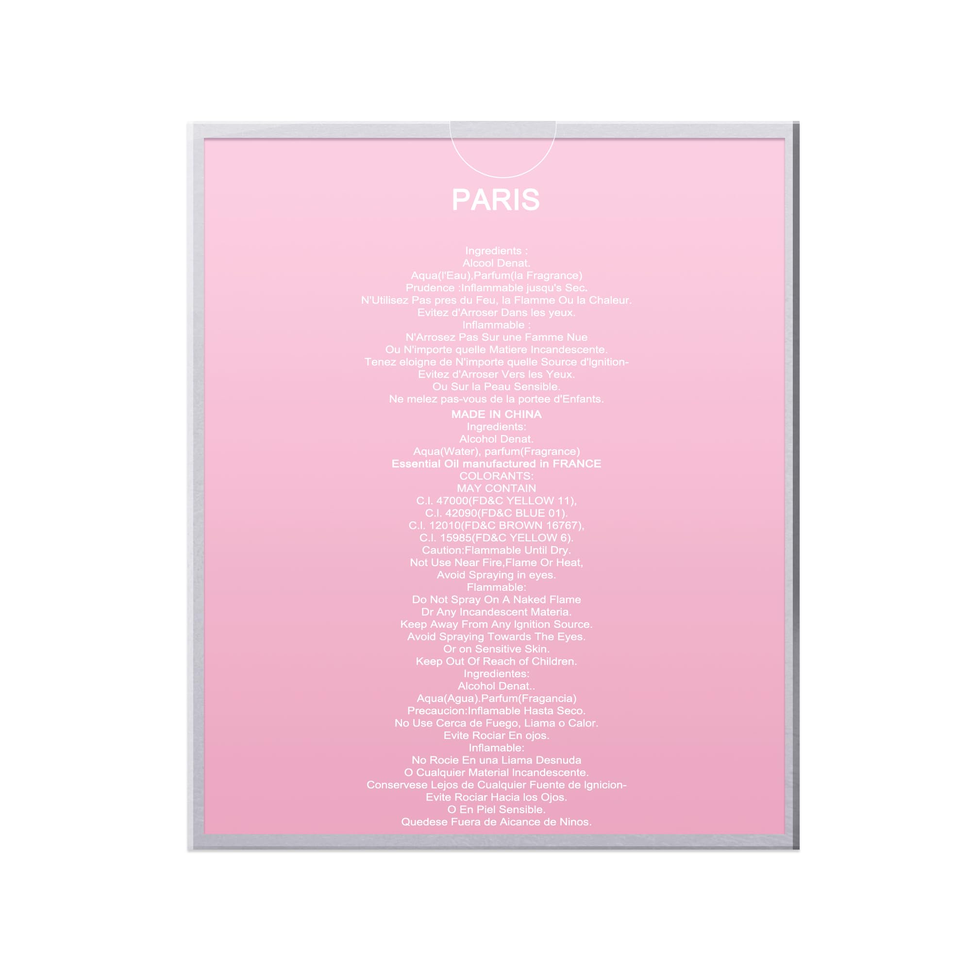 Hybrid & Company Paris Women's Romantic Sensual Perfume Eau de Parfum 3.4 Fl Oz - Long Lasting Floral Fragrance for Date Night, Evening Events & Special Occasions