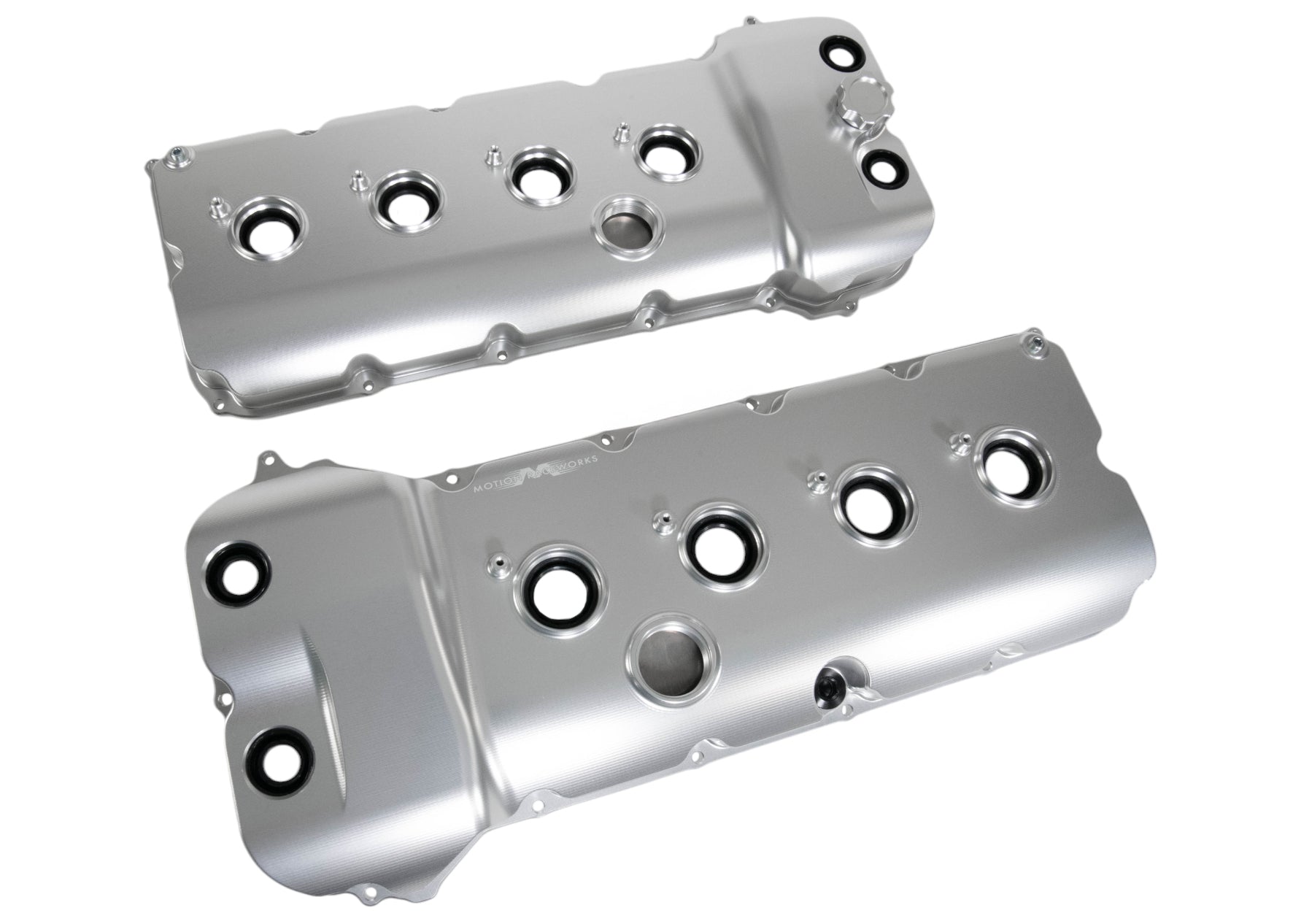 Billet Gen 1 & Gen 2 Coyote VCT Valve Covers - CNC Machined Aluminum with Clear Anodized Finish | Perfect for Ford Mustang & F-150 Performance Upgrades