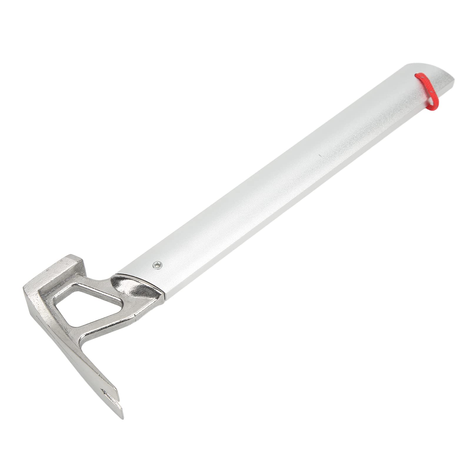 Premium Tent Hammer with Impact Resistance - Lightweight, Easy to Carry Camping Hammer with Anti-Slip Grip & Rope Tail - Perfect for Outdoor Camping, Hiking, and Backpacking (Silver)
