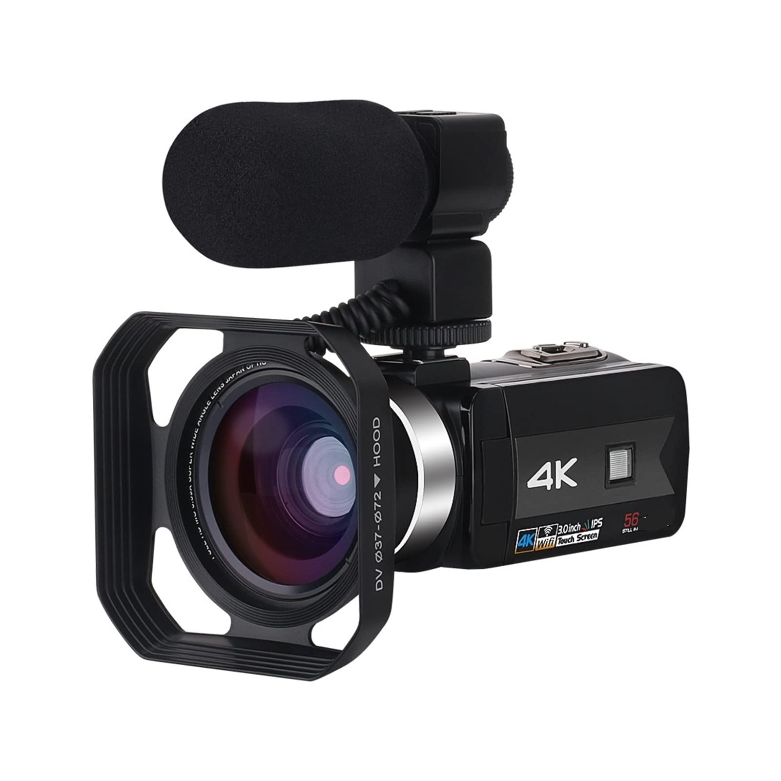 **AUBEST 4K Night Vision Camcorder with 128GB SD Card - Portable Digital Video Camera for Outdoor Vlogging, IR Recording & Photography (2nd Gen) - Perfect for Travel, YouTube & Home Security**